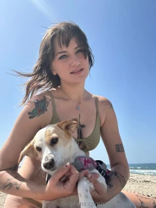 Perfect beach day with my disabled dog part 2