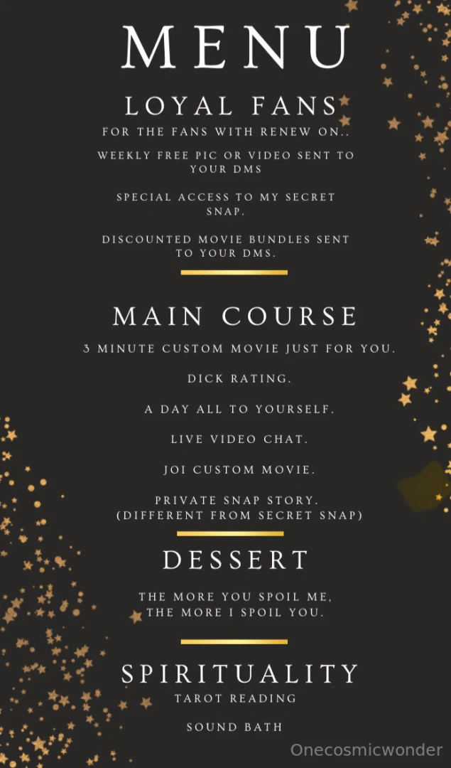 Hey you this is the menu of all things spicy ask me how you can get 