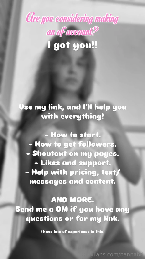 Wanna start an of let me help you you can contact me on my insta part 1 