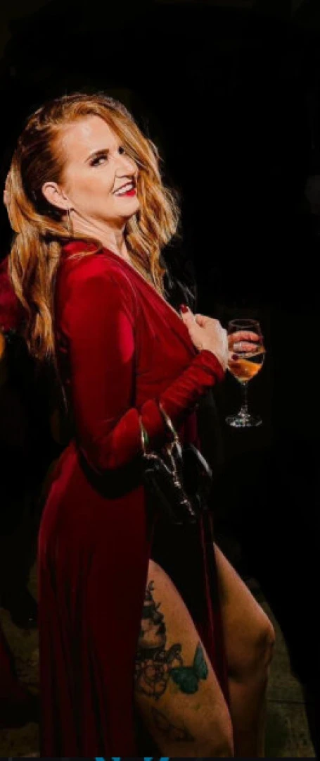 Nails done hair done glass of champagne 