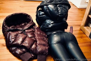 2x moncler sotiria shiny leather leggings and ugg mini bailey bows the part 10