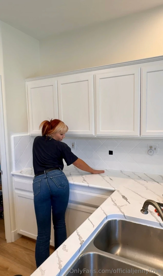 Yeah these counters are painted over and i did it all myself so of 