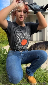 Me looking for someone else to weed this disaster of a backyard and part 2