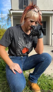 Me looking for someone else to weed this disaster of a backyard and