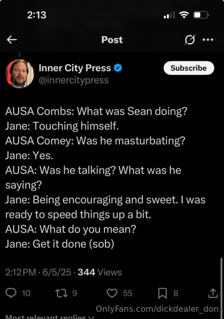 Gonna tell my followers my experience with jane and diddy to clear the 