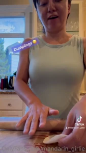 I m pretty good at rolling out the dough would you like to watch me in