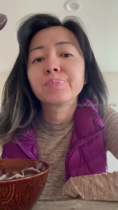 Wanna watch me eat yogurt in a teasing silly way oh and while we are