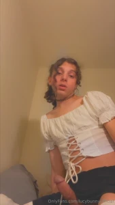 Someone said i would look cute in this white top so he bought it for part 2