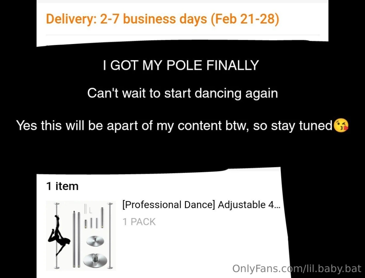 Finallyy i got my pole ordered y all just wait took some time but i 