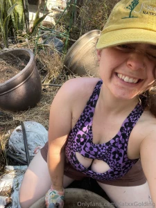 Gardening was intense today i m so ready for a shower join me on cb