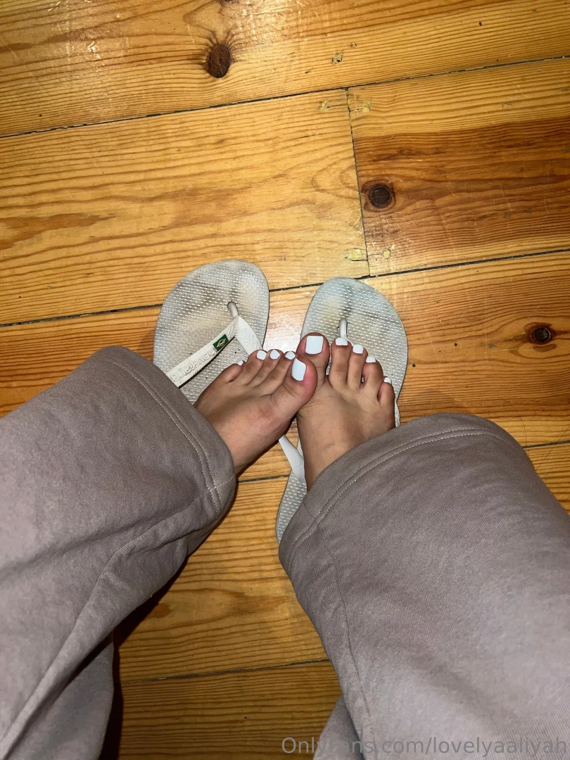 Flip-flops are made for white toes 