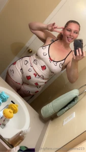 Too tired to play but look at my cute new jammies i got today part 3