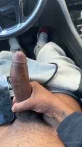 New live and new video went live i was stroking my dick in the car