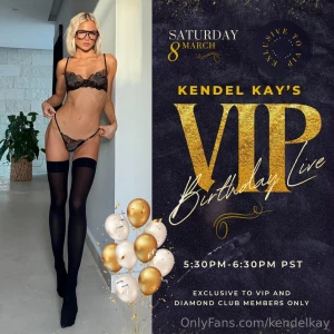 An exclusive pre-birthday live for my diamonds and vips only this