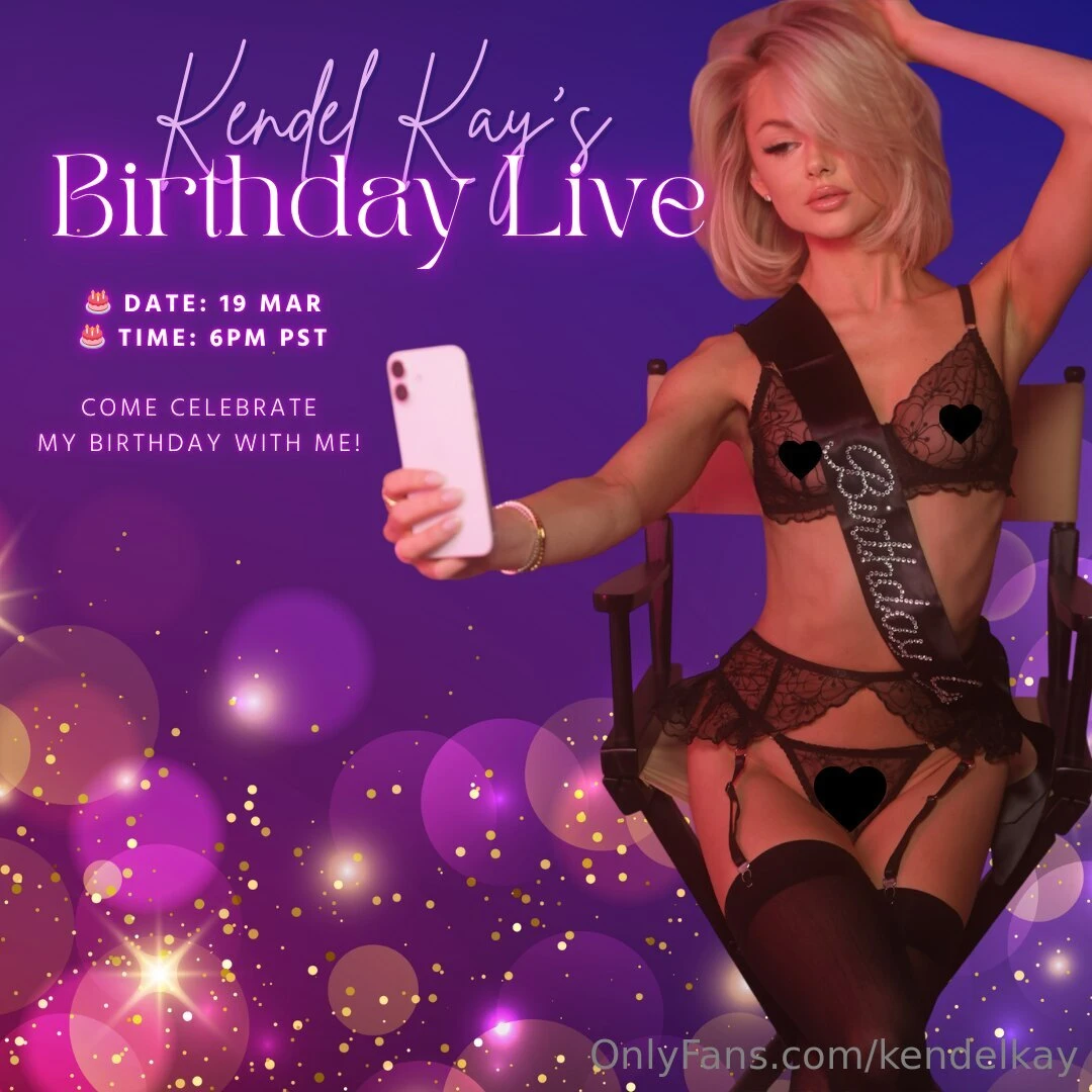 It s party time baby join me live to celebrate my birthday on 19 march 