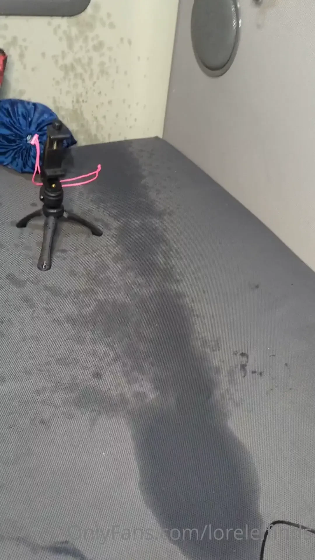 Biggest squirt ever this soaked my bed in the truck thank god i keep a 