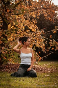 Only a rain of leaves can truly delight me