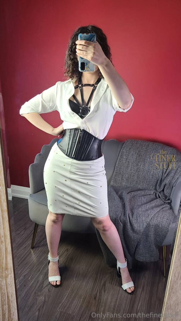 White leather black leather all the leather 