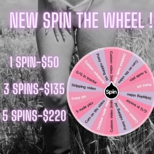 Would you like to test your luck and spin the wheel to see what you