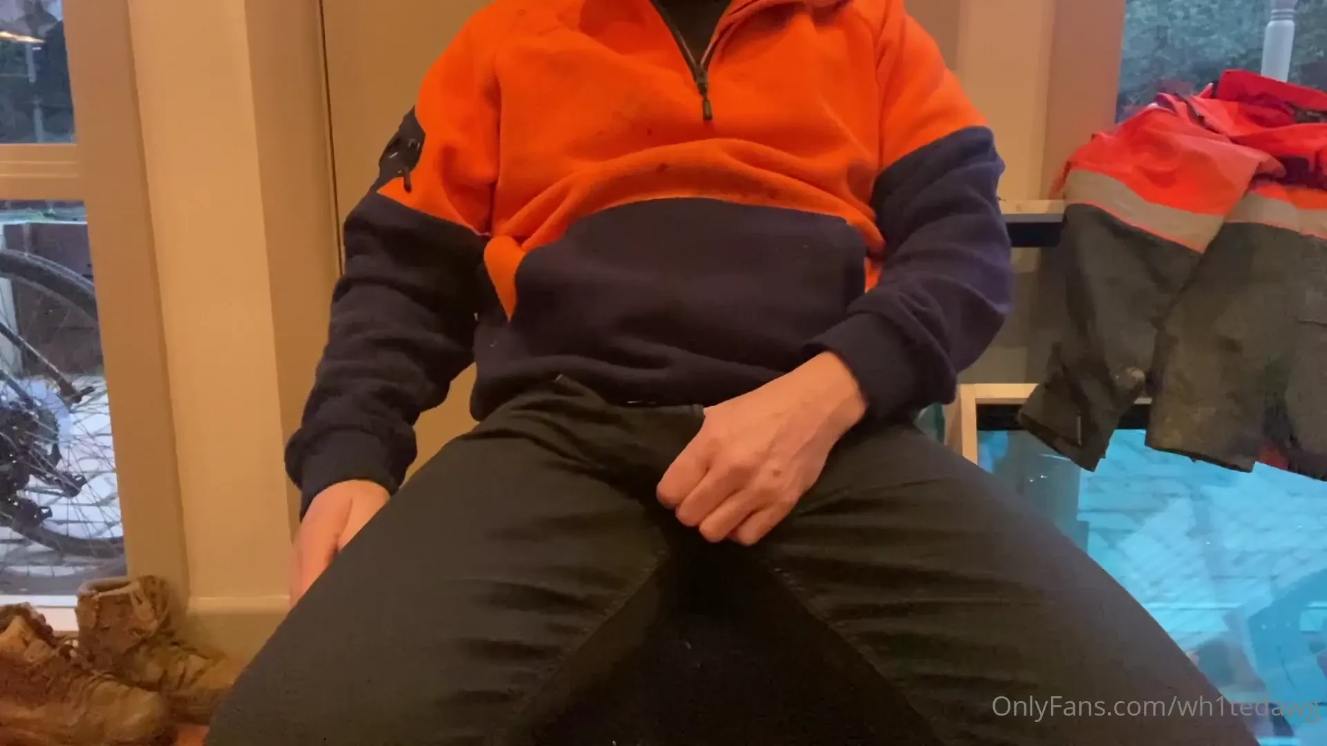 Jerking out a thick sticky load for my boys 