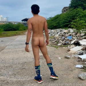 Morning outdoor public exhibitionist asian gay thai nude fyp