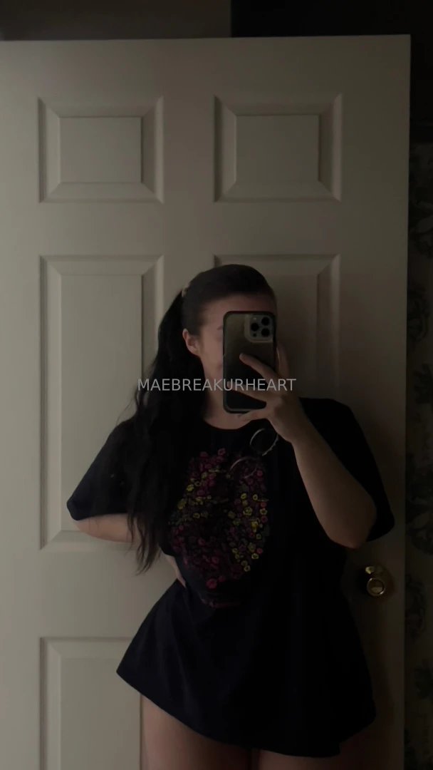 Mae in a big t-shirt and tiny tong part 1 