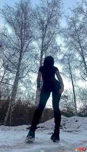 Find a woman who gets snowed on in two places is a humorous way to