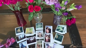 I took new stock photos for my etsy polaroids today