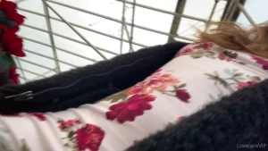 Everyone loves a little christmas poinsettia and upskirt hehehe part 1