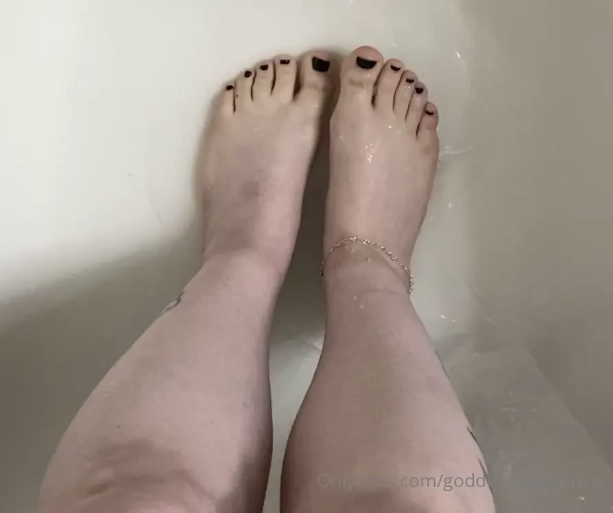 Feet in the shower 
