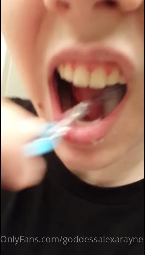 Some tooth brushing for you mouth tongue amp spit lovers i have two 