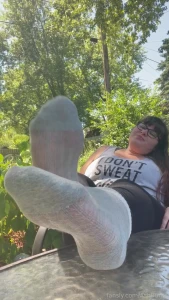 Enjoying my sponsored coffee on my patio in this amazing weather just part 1