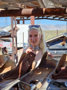 Shiny steel does stand out in a rusty scrapyard but what s the correct