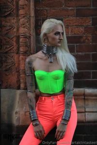 Conquering leeds in my neon and steel outfit