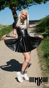 Exploring copenhagen in my latex dress lt 3