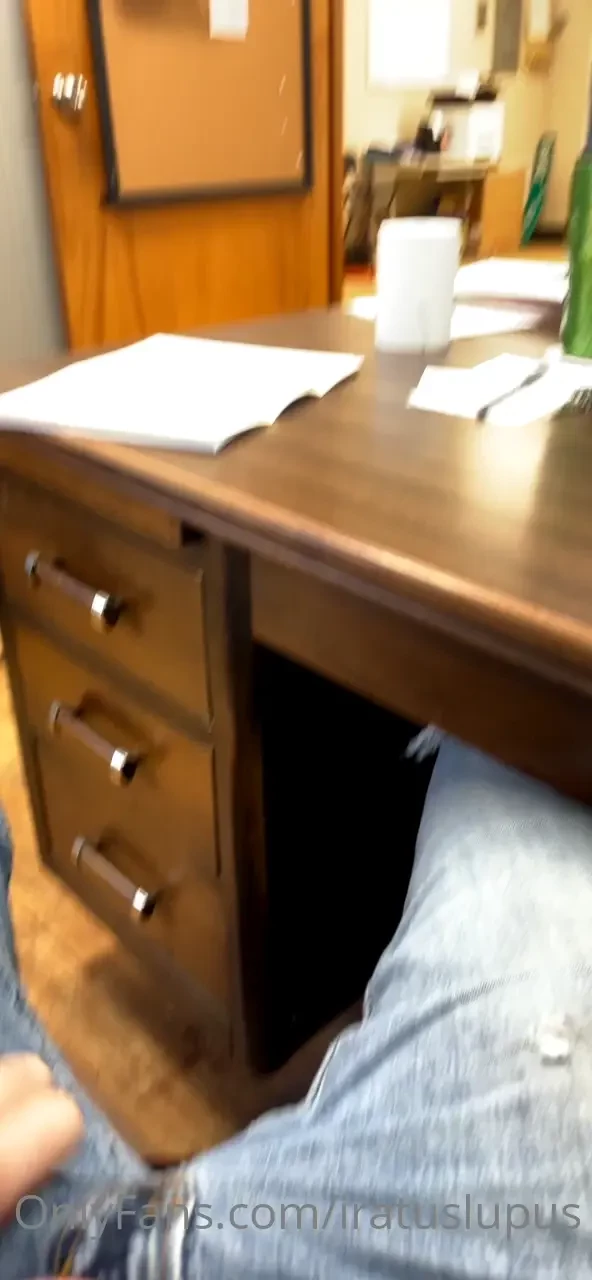 Bored at my desk can you help me from under the desk 