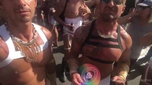 Just playing with our dicks and asses in maspalomas during the part 1