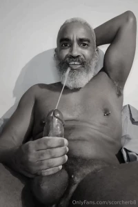 Monochrome masturbation monday beard musculardaddy gay feet