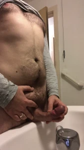 The cum shot that follows the previous video
