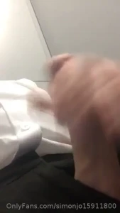 Edging in my suit in the work cubicle pt 3