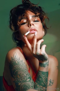 Smoking hot not a cigarette me