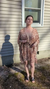 Just me stripping outside