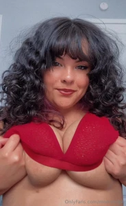 Two videos in one - bare and busty a close-up of my titties pressing part 1