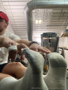 What would you do if you saw me stretching like this in the gym after part 1