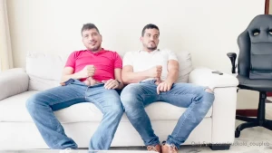 David came over to my house for a guys afternoon we decided to watch