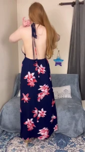 Do you like it when i wear halter neck dresses without bras