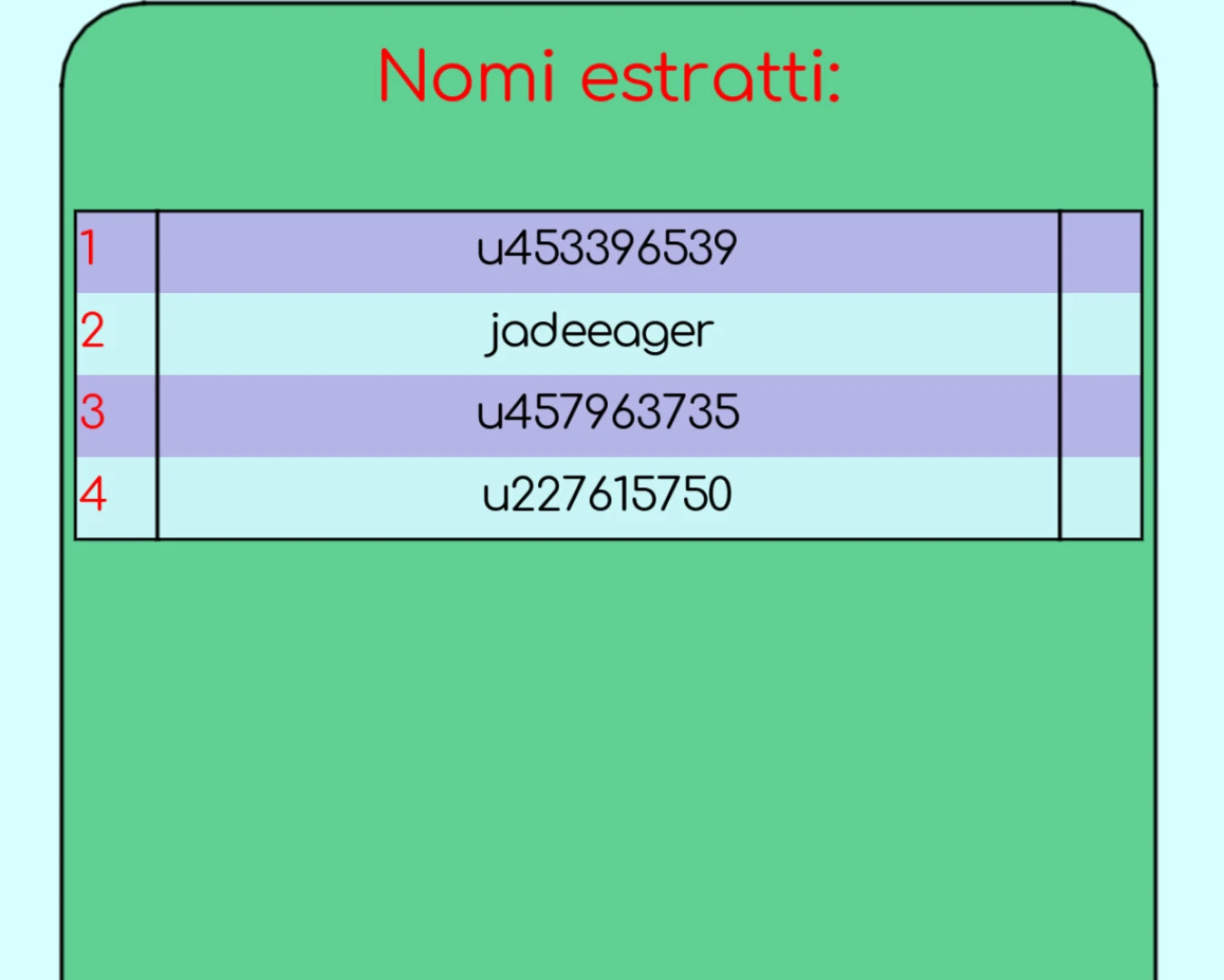 Sto facendo proprio adesso l estrazione di tutti i numeri della 