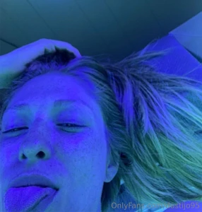 The tanning bed is my favorite part of my day wanna see more message part 2