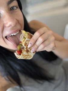 Lick it bite it swallow it