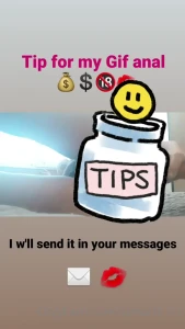 Hi fans tip for my gif anal toy